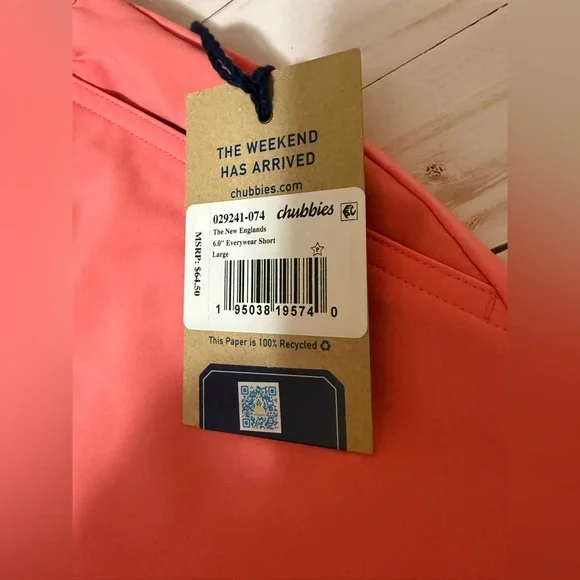 Chubbies Everywear - Performance Shorts
The New Englands 6”
Vintage washed coral - Picture 3 of 8